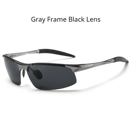 AORON Men’s Driving Sunglasses — Polarized UV400 Anti-Glare Retro Sport Glasses with Aluminum Magnesium Frame