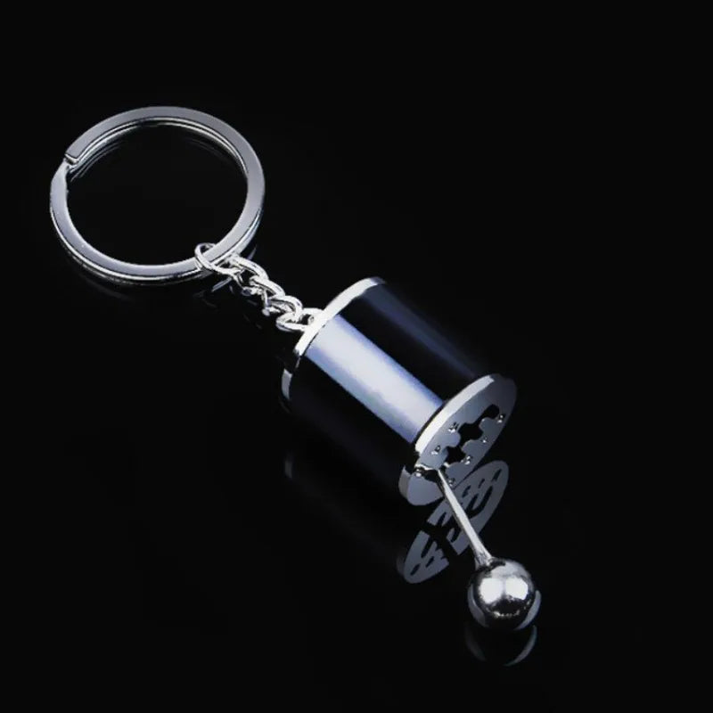 Creative Metal Car Keychain — Zinc Alloy Turbo, Gearbox & Brake Disc Pendant for Men’s Birthday or Dad Gift
