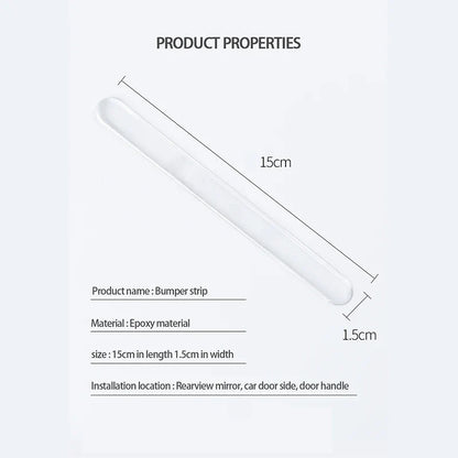 Protect Your Car: Transparent Anti-Scratch Door Edge Protection Strips - Bumper Scuff Plate and Rearview Mirror Anti-Collision Sticker for Added Safety