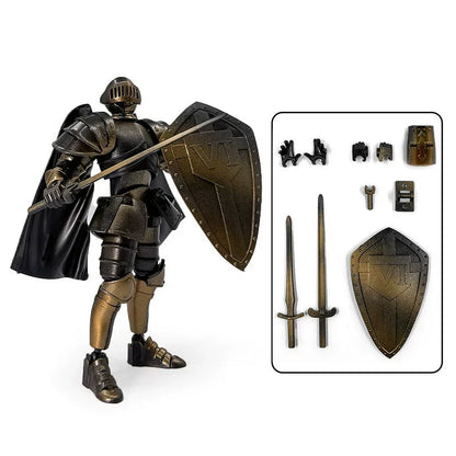 3D Printed Multi-Joint Action Figures – Medieval Knight Series, Creative Stress-Relief Toy, Handmade Gift for Kids
