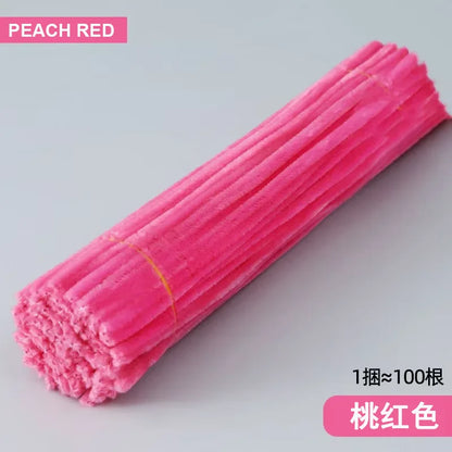 100/50PCS Chenille Stems Bulk – 22 Colors Pipe Cleaners for Kids’ Crafts, DIY Art Projects & Decorations (6mm x 12in)