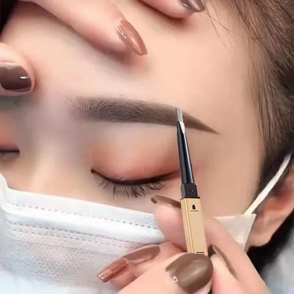 5-Color Double Head Eyebrow Pencil with Brush – Waterproof Sweatproof Eyebrow Gel Tattoo Stick