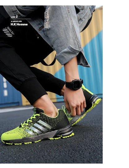 Men’s Air Cushion Running Shoes – Breathable Lightweight Marathon Sneakers for Athletic Training, Comfortable for Women