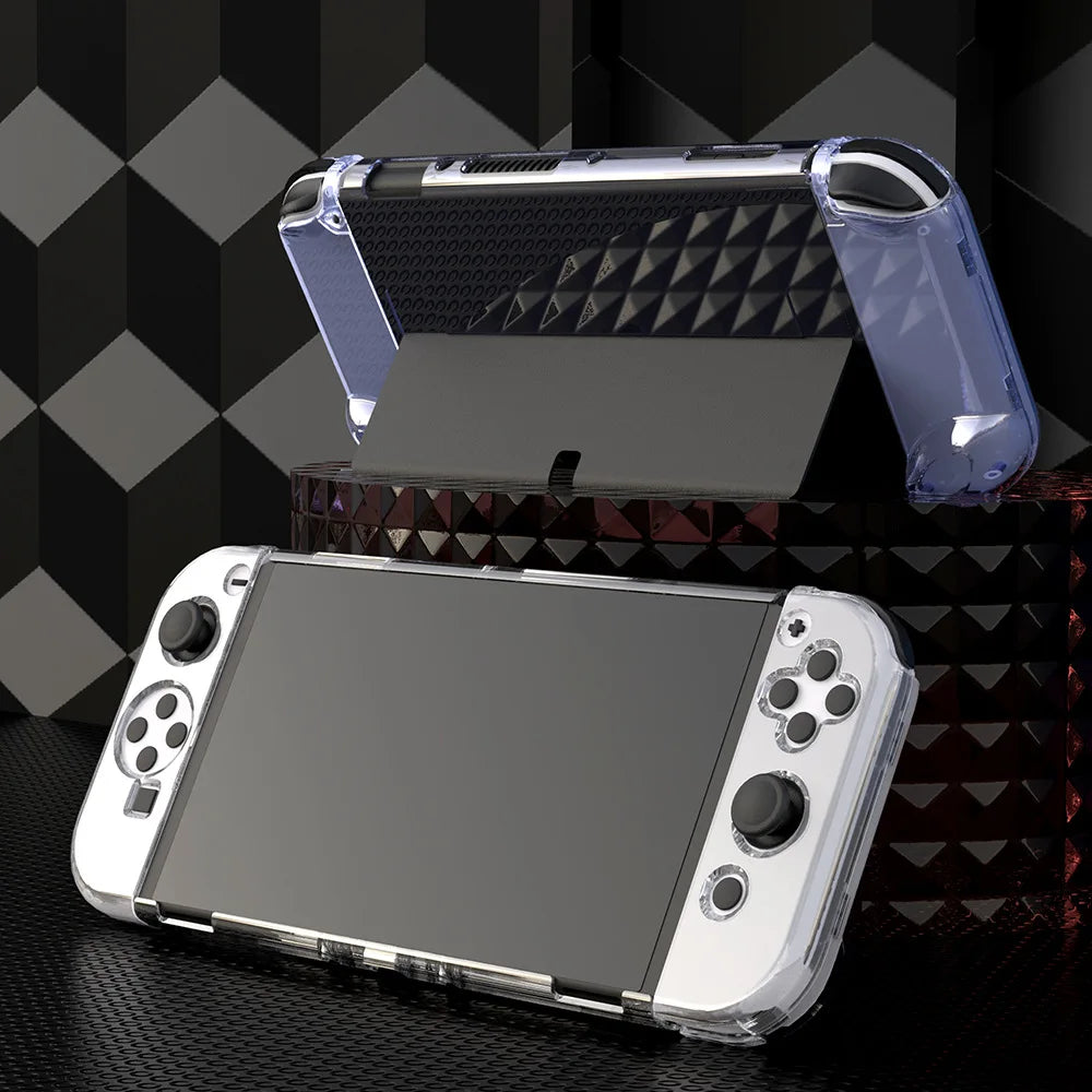 Transparent Protective Case for Nintendo Switch OLED — PC Shell Cover for Switch OLED Console