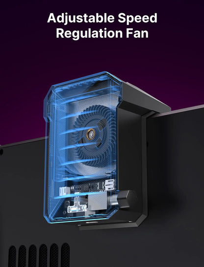 JSAUX Cooling Fan for Steam Deck LCD & OLED – GP0200 High-Performance Cooler Accessory for Steam Deck Heat Dissipation System