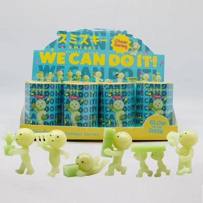 Noctilucent Green Mystery Doll Figures - Blind Box Surprise Collectible Desktop Decoration Toy