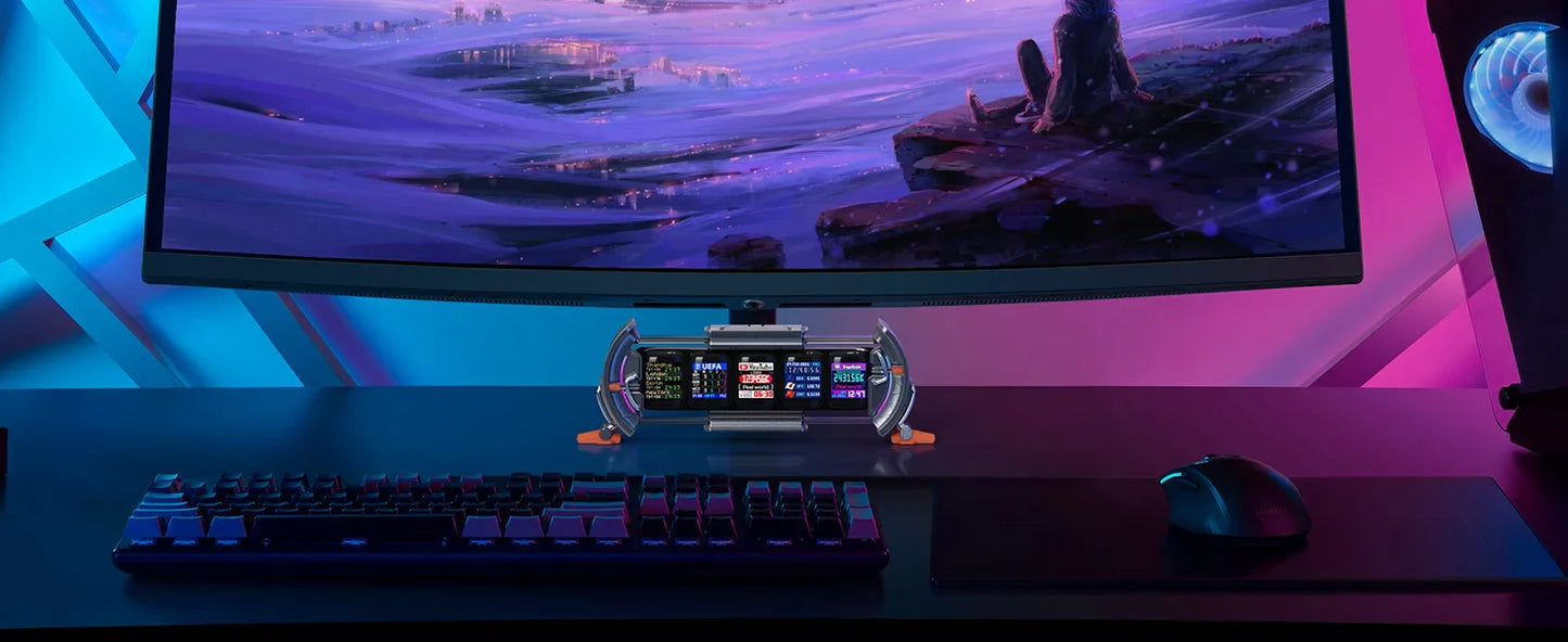 Divoom Times Gate RGB Digital Clock – Smart APP Control, WiFi, Gaming Room & Cyberpunk Office Decor