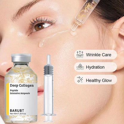 Silk Collagen Peptide Face Serum - Anti-Wrinkle Firming & Revitalizing Skin Care Cream 40ml