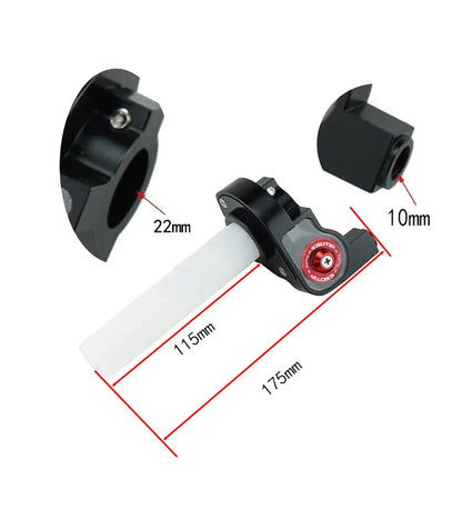 ZSDTRP 22mm Motorcycle Grip Set – Twist Throttle Clamp with Cable for Pit Bikes, Dirt Bikes, Motocross, ATV 110-250cc