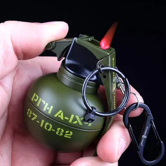 Grenade Model Cigar Lighter – Creative Metal Windproof Cigarette Lighter & Smoking Accessory