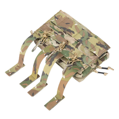 Tactical MOLLE Triple Magazine Pouch – Open-Top Universal Cartridge Holder & Accessories Bag