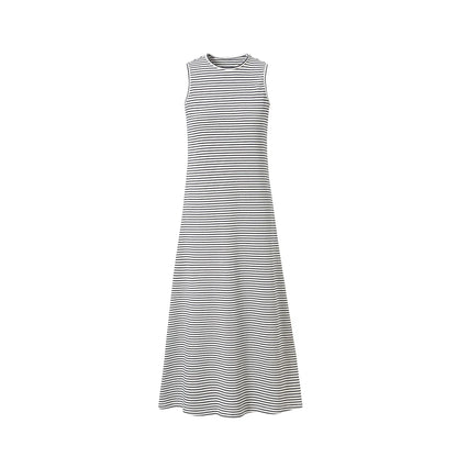 AP SS2026 Women’s Striped Cardigan & Dress Set – Soft Three-Color Fashionable Outfit