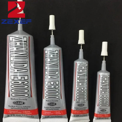 E6000 Crystal Rhinestone Craft Glue - Strong Epoxy Adhesive for Jewelry, Clothing & DIY Crafts