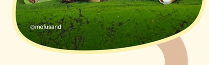 Kawaii Mofusand Shark Cat Keychain — Cartoon Cross-Dressing Doll Pendant for Backpack Decor