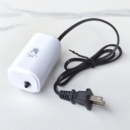 Ultra Silent 3W Aquarium Air Pump - 220V-240V Mini Fish Tank Oxygen Compressor (110V Option)