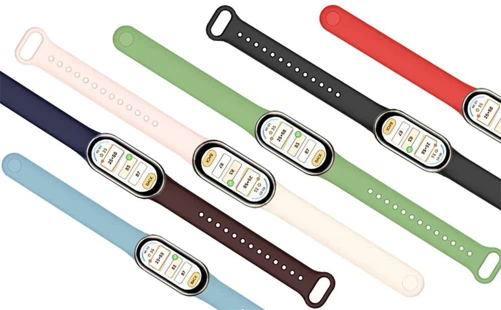 Silicone Sport Strap for Xiaomi Mi Band 8 NFC – Replacement Smartwatch Bracelet