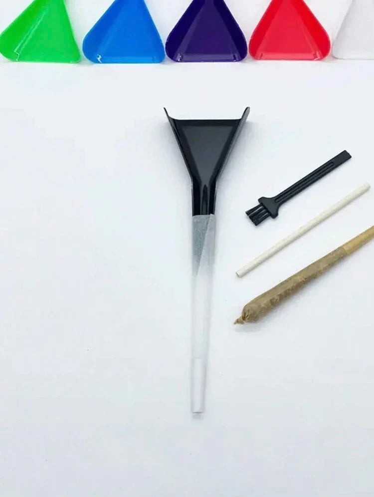 Pre-Rolled Cone Loader Tool Set – Includes Cone Loader, Cleaning Brush & Pressing Rod for Tobacco