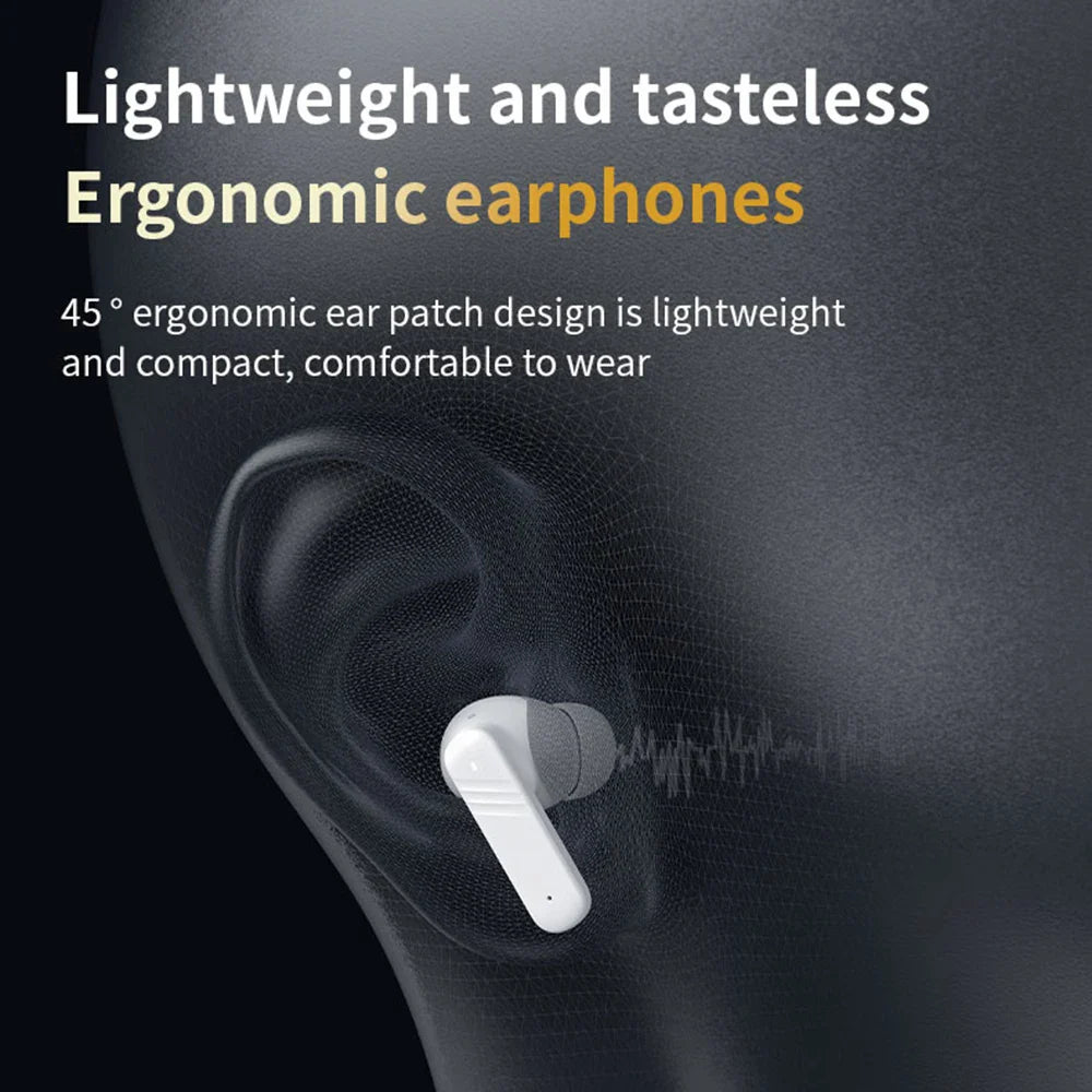 New Full Touch ANC Bluetooth 5.4 Earphones – HiFi Stereo Noise Cancelling Wireless In-Ear Earbuds with Mic & ENC