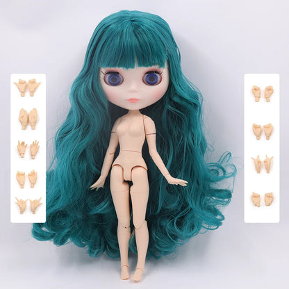 ICY DBS Blythe Doll 1/6 Joint Body 30cm BJD – Shiny Face with Extra Hands, DIY Fashion Doll Gift