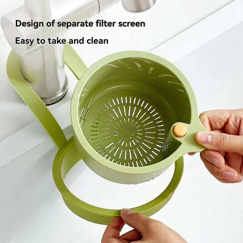 Creative Kitchen Sink Strainer Basket – Detachable, Openable Bottom Garbage Filter for Quick Drain