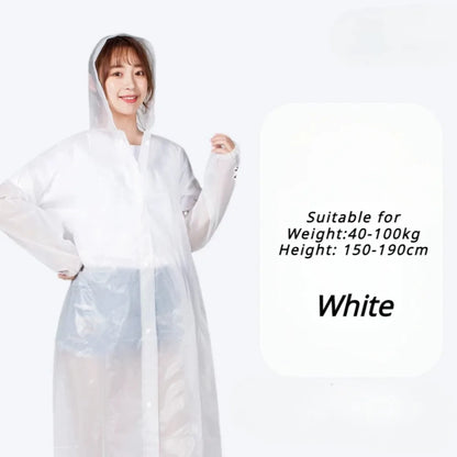 Waterproof Adult Raincoat – Lightweight, Portable, Reusable Poncho for Travel, Outdoor & Fashion Rainwear