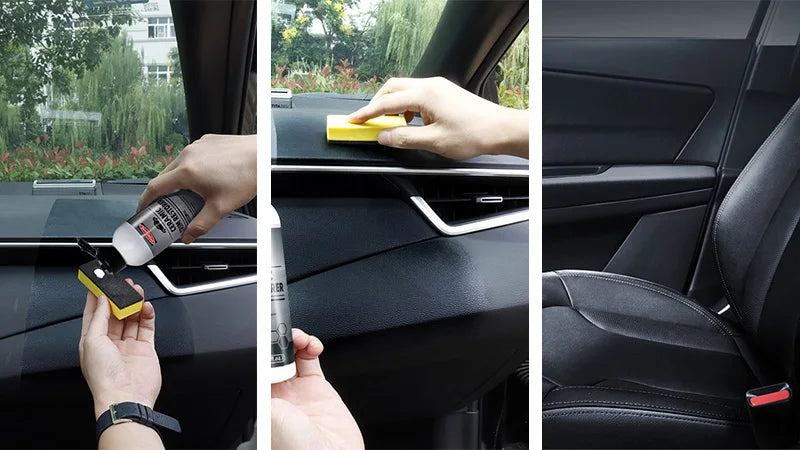 Hydroshine Ceramic Trim Restorer Gel — Plastic, Vinyl & Rubber Dressing for Interior Detailing, Leather Care & Car Protection