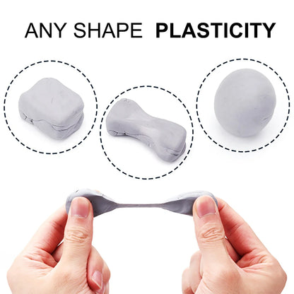 Grey Plastic Kneaded Eraser Set (3/6/10/20/36pcs) – Soft Rubber Art Erasers for Sketching, Drawing, Blending, Shading & Highlighting for Artists and Adults