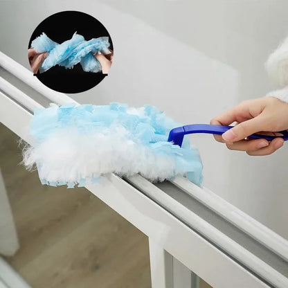 Replacement Microfiber Duster Heads – 10-60pcs Disposable Short Dusters for Home & Office Cleaning, Blinds & Surfaces