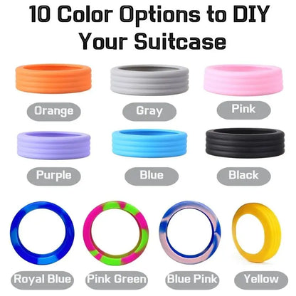 8/4PCS Silicone Luggage Wheels Protector | Reduce Noise & Protect Wheels | Travel Suitcase Caster Shoes Guard Cover Accessories