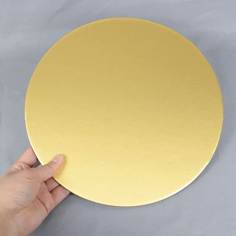 Round Cake Board Set (10/16/22/26cm) – Disposable Paper Bases for Cupcakes & Desserts