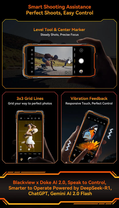 Blackview XPLORE 1 Pro Rugged Smartphone – Android 15, 6.78" 2.4K, 12GB+256/512GB, 20000mAh with FLIR Thermal Imaging