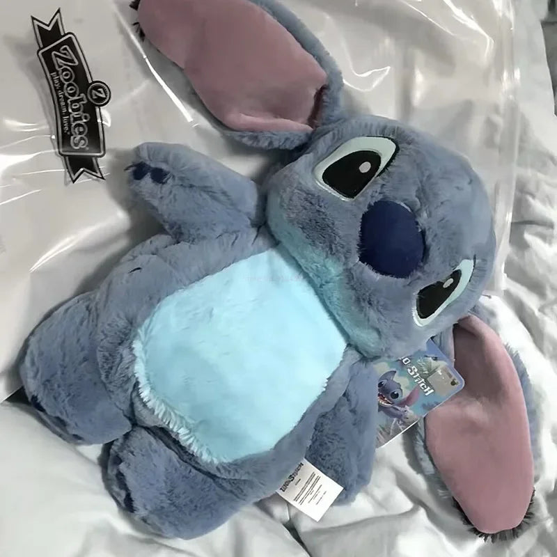 Aoger Disney Stitch Plush Hot Water Bottle – Extra Large Anime Winter Hand Warmer for Women, Home & Holiday Gift for Girls