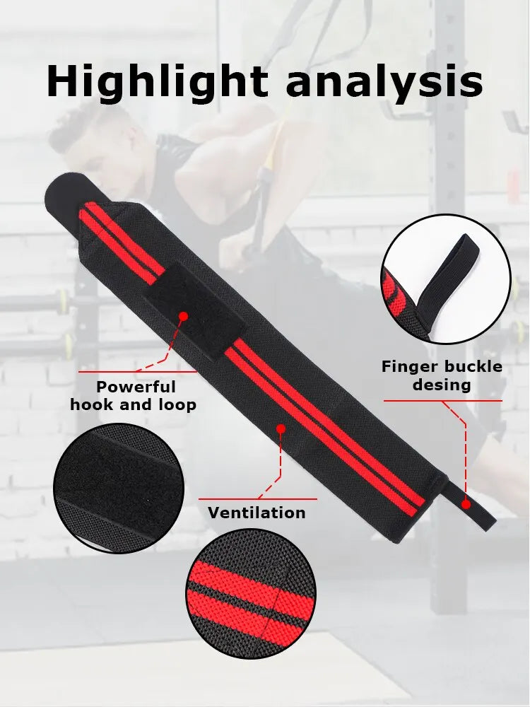 Elastic Adjustable Wrist Straps: Men and Women Wristband for Athletes - Powerlifting Wrist Fixer, 1PC