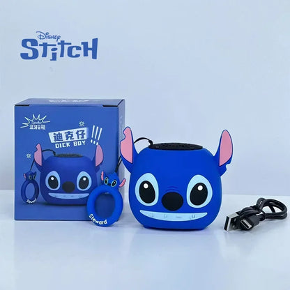 Disney 3D Stitch Wireless Bluetooth Mini Speaker – Dual HIFI Stereo Bass with TF & FM Radio