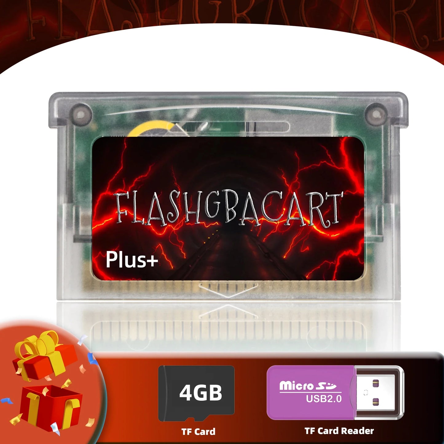 REMANK V1.5 Flash GBA Cart — 100+ Retro Games Cartridge with RTC 1M Flash, Compatible with GBA, GBC, GB, NES & DS