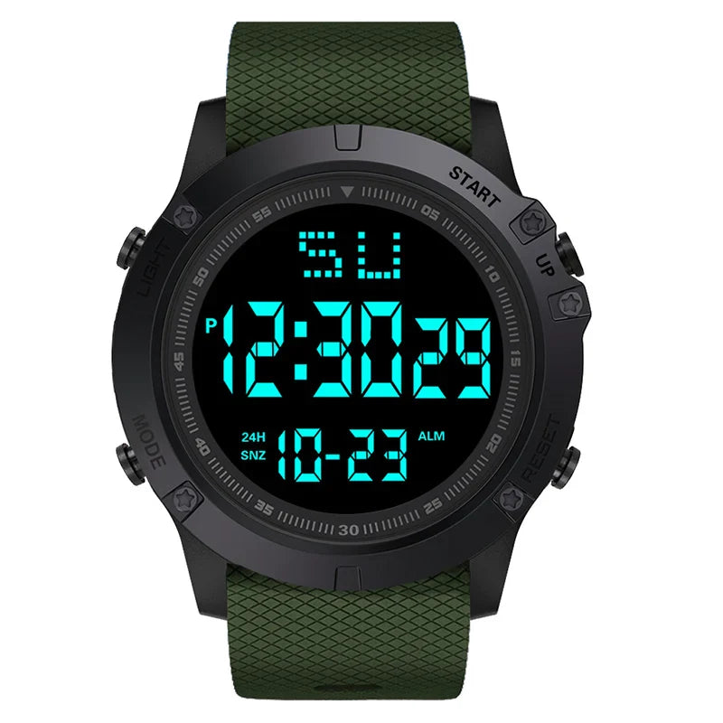 Men's Sport Watch – Multifunction Military Digital Watch, Waterproof, Luminous LED, Big Dial for Kids, Students, and Outdoors