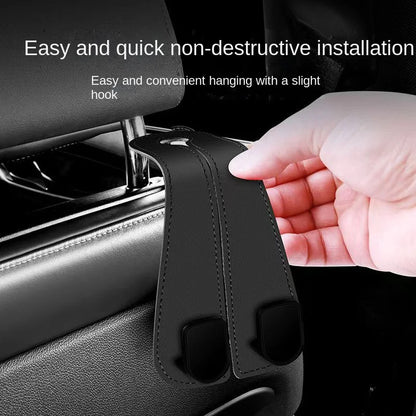 Car Headrest Hooks Hanger – Seat Back Bag Organizer Clips Auto Storage Fastener Hooks