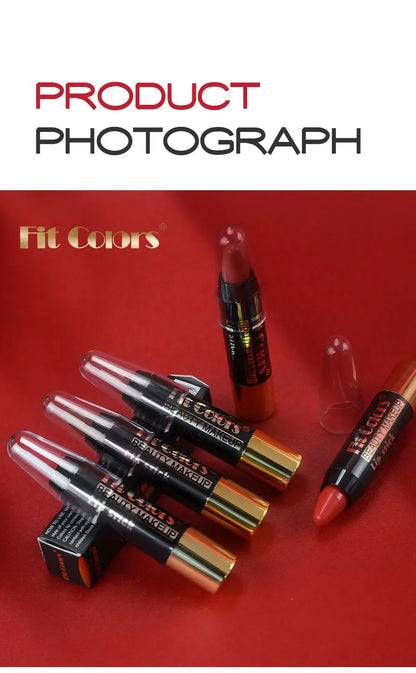 Moisturizing Crayon Lip Gloss Stick – Velvet Long-Lasting, Waterproof Jelly Tint Lipstick & Liner Pen