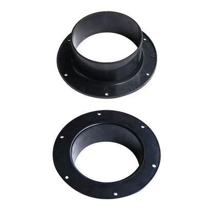 ABS Round Vent Pipe Connector – Wall Flange Duct Adapter for Ventilation Systems (100/125/150mm)