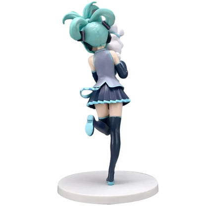 20CM Anime Hatsune Miku x Cinnamoroll Figure – Collectible Decorative Model, Kawaii Gift for Kids