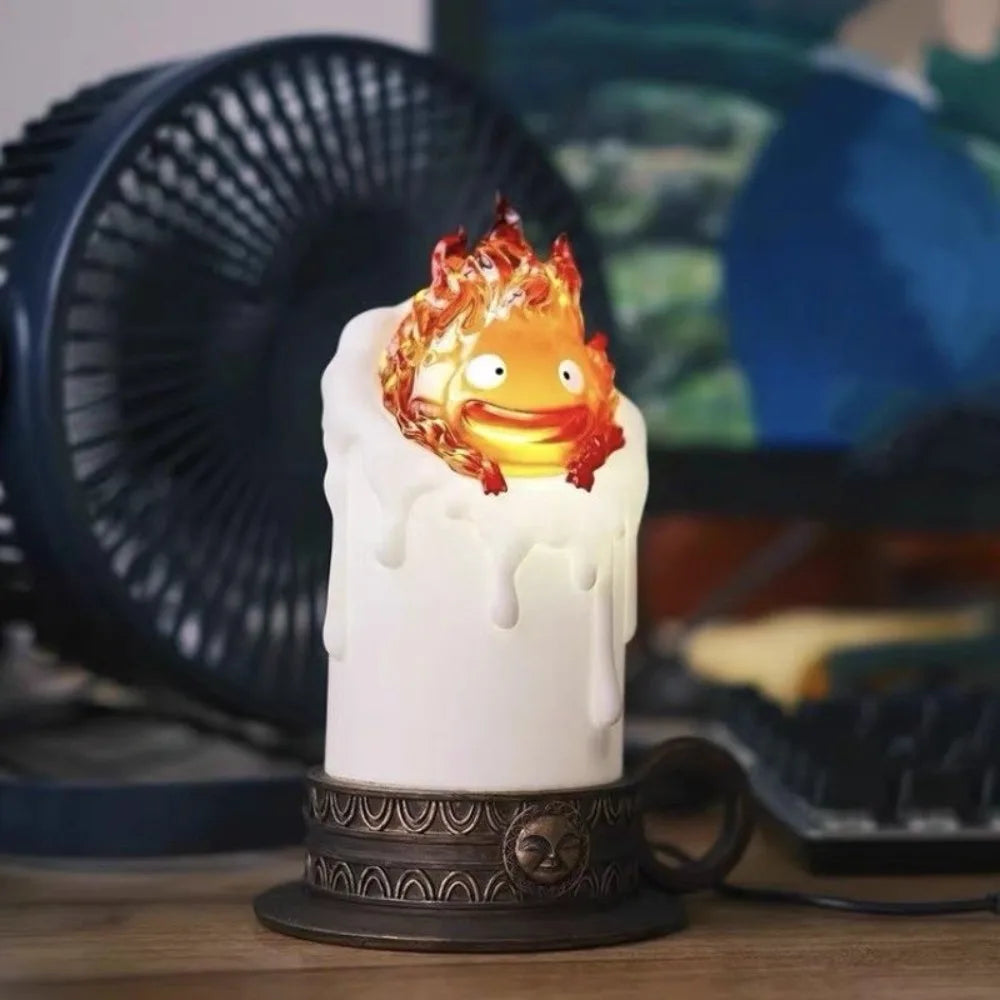 13cm Anime Howl's Moving Castle Luminous Calcifer Figure — PVC Action Figure Collectible Decoration Toy Gift