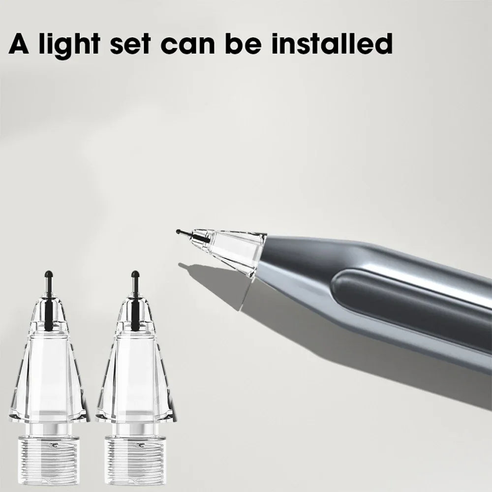 4X Replacement Tips for Apple Pencil 1 & 2 | Soft Silicone Protective Nibs for Touch Screen Stylus