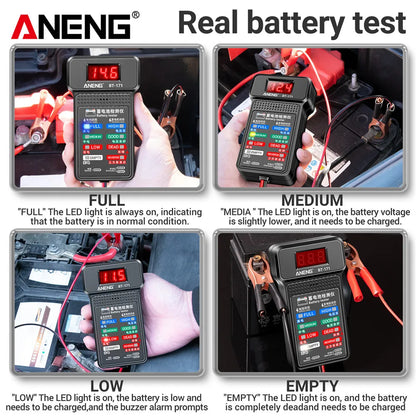 ANENG BT-171 Multifunctional Battery Tester — 12V Auto Repair Diagnostic Tool with LED Display for Electricians