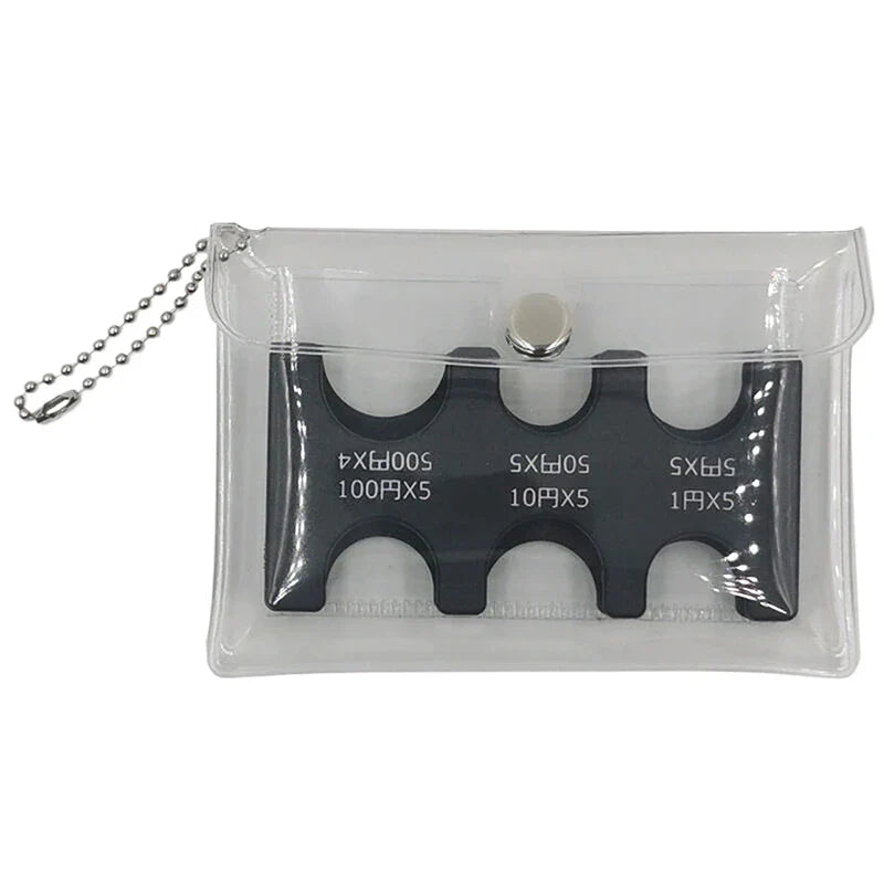 Coin Dispenser Wallet Organizer – Mini Japan Coin Holder for Car, Coin Changer & Storage Purse