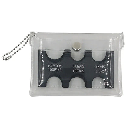 Coin Dispenser Wallet Organizer – Mini Japan Coin Holder for Car, Coin Changer & Storage Purse