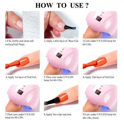 7pc Nail Gel Polish Set – DIY Nail Art Design, Soak Off UV Gel, Long-Lasting Manicure & Painting Gel Vernis Kits for Decoration