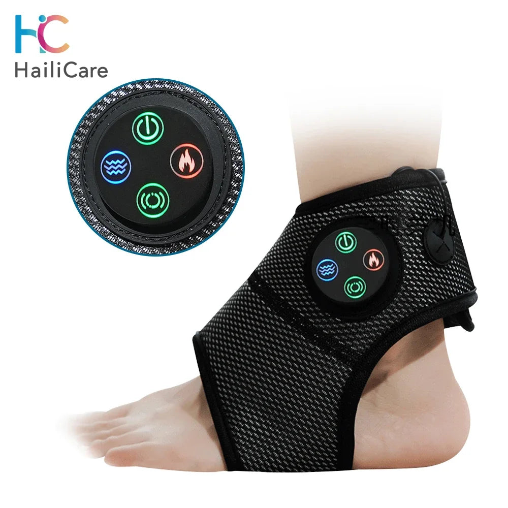 Electric Ankle Massager with Air Compression - Ankle Brace for Relaxation, Pain Relief, and Foot Health Care