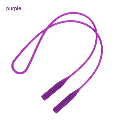 Silicone Eyeglasses Strap - Elastic Anti-Slip Sports Band, Sunglasses Chain & Cord Holder String Ropes