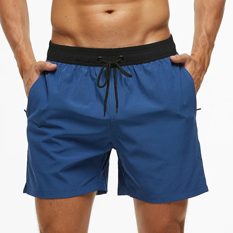 Men’s Summer Swim Shorts – Escatch Breathable Sport Board Shorts with Elastic Waist, Mesh Liner & Pockets Swimwear Beach Bermudas