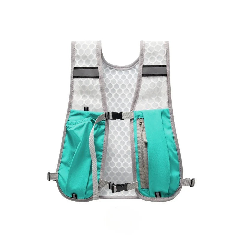 Lightweight Reflective Running & Biking Vest | Hydration Chest Pack with Phone Storage Pocket